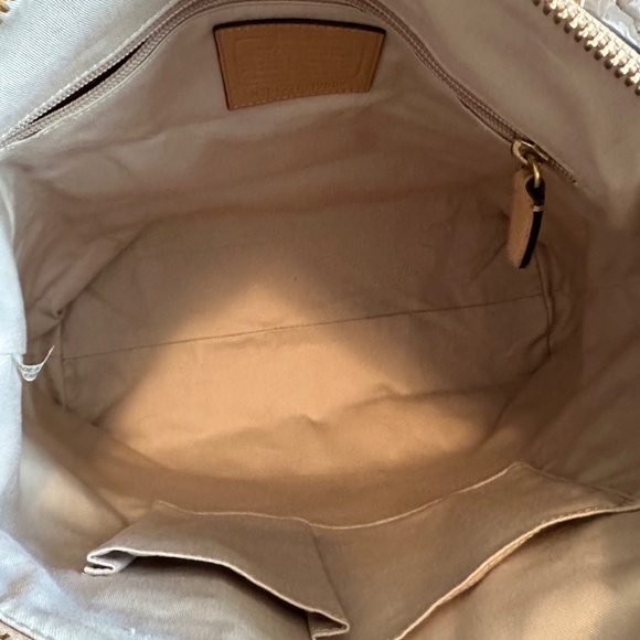 Coach Legacy Leather Rory NS Satchel 19892 Sand MSRP $398 - Picture 5 of 7